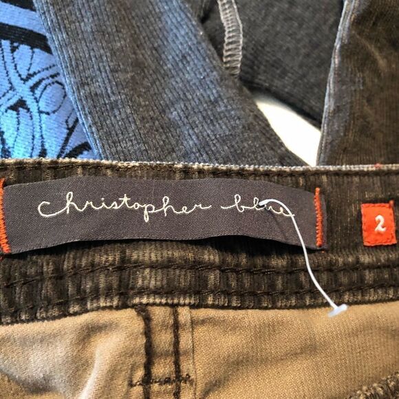 NWT! Christopher blue brown corduroy pants - Picture 4 of 12